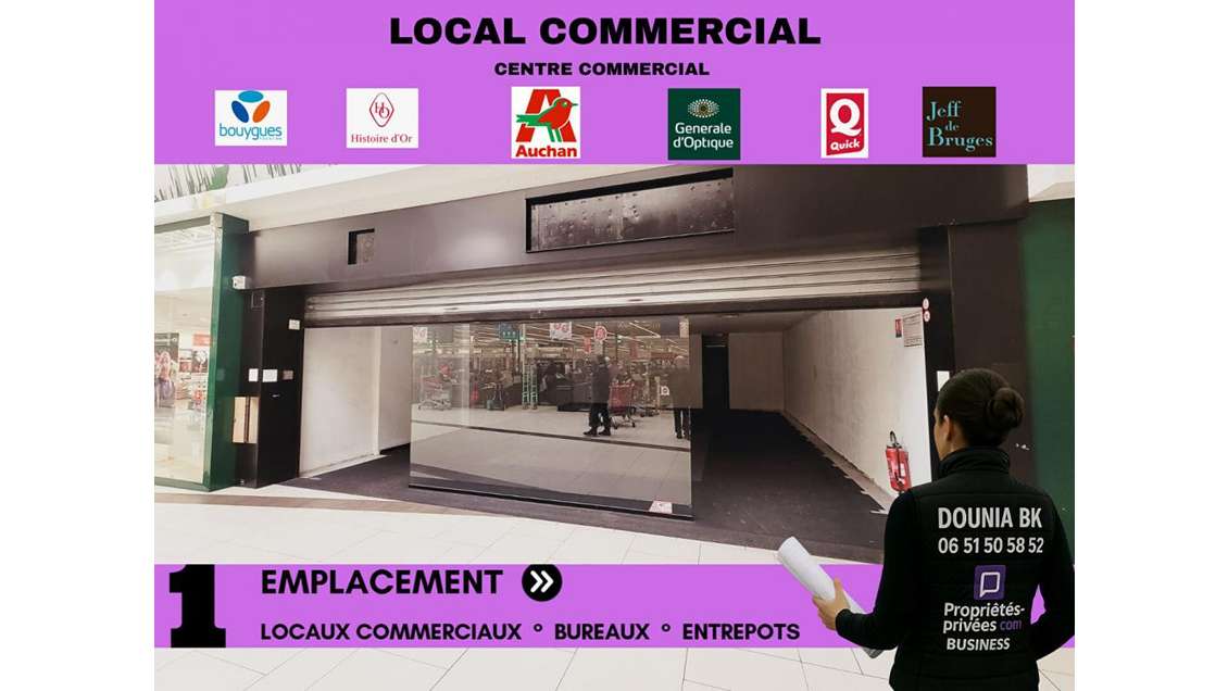 A louer local commercial 234m² à Nogent sur Oise