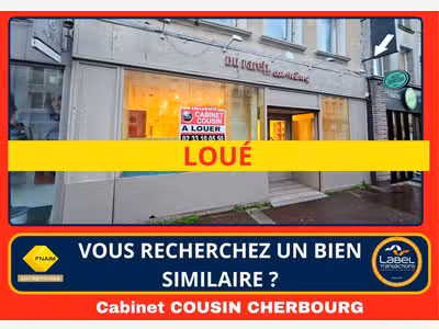 Loue local commercial 100m² Cherbourg-en-cotentin