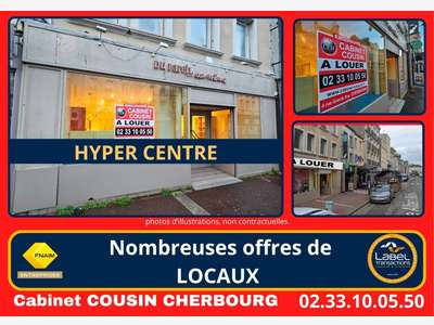 Loue local commercial 100m² Cherbourg-en-cotentin