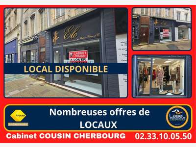 A louer pas de porte neuf 70m² à Cherbourg centre