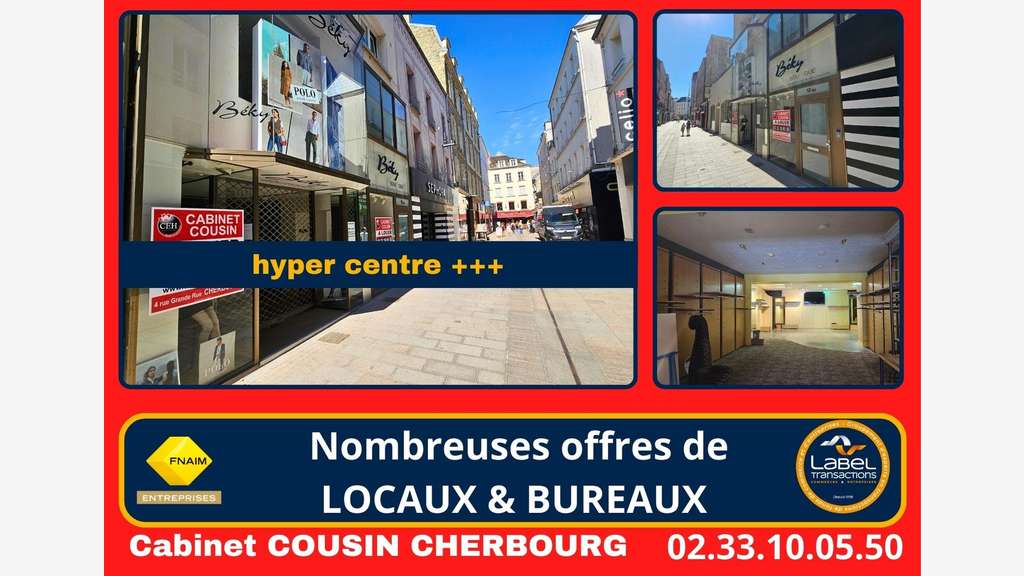 A louer local commercial d’exception à Cherbourg