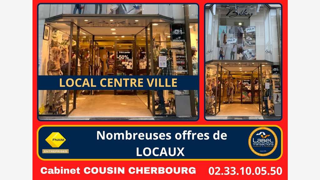 A louer local commercial d’exception à Cherbourg