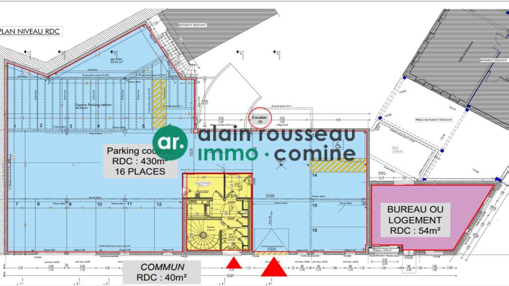 A louer bureau neuf 400m² R+1 à Cholet