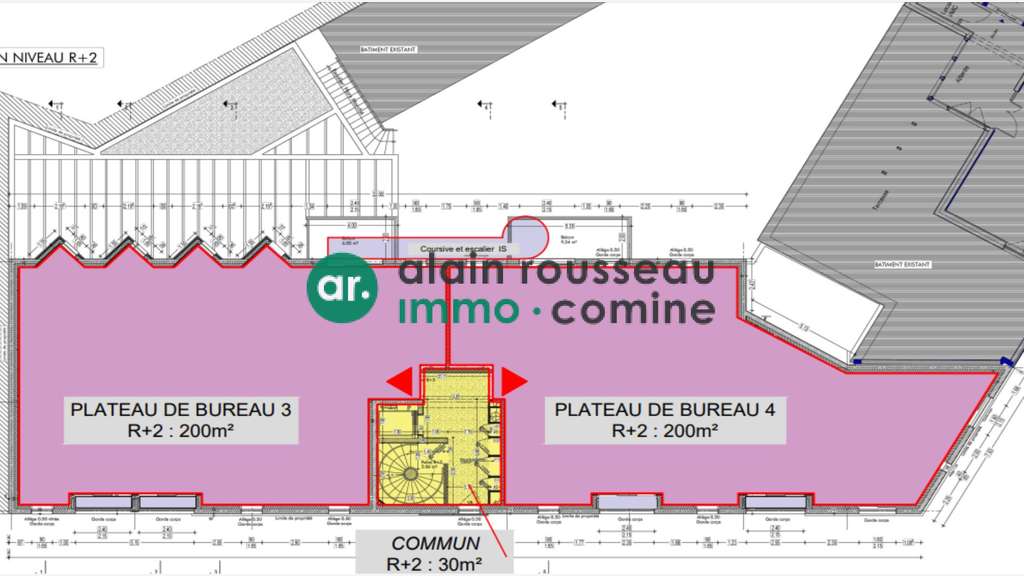 A louer bureau neuf 400m² R+1 à Cholet