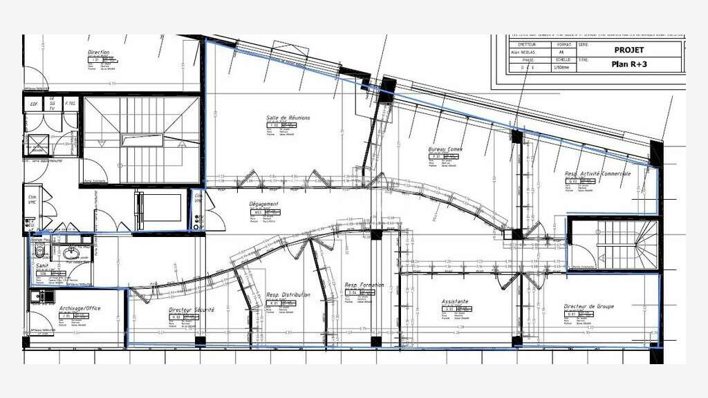 A louer plateau de bureau 173m² R+1 au Lamentin