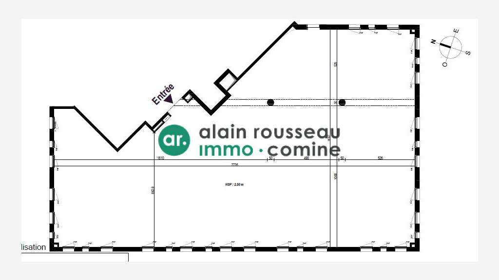 A louer plateau de bureau 368m² en R+1 à Trélazé