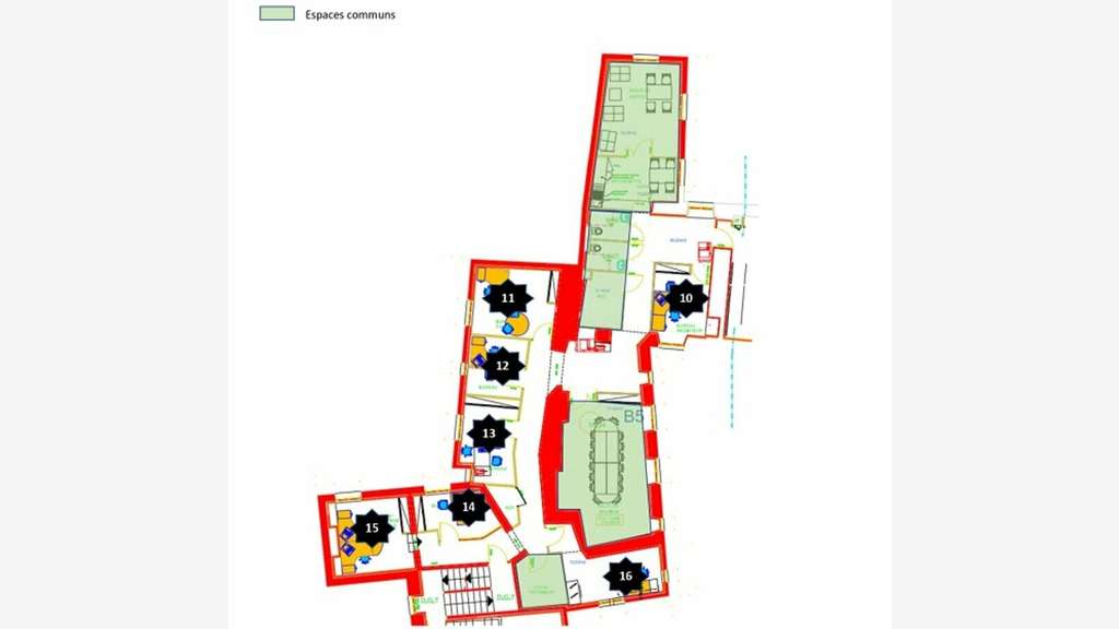 Plateau de bureaux 360m² à louer à Châtellerault