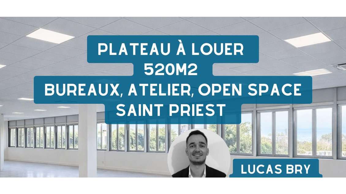 Location bureaux 520m² R+2 à Saint Priest