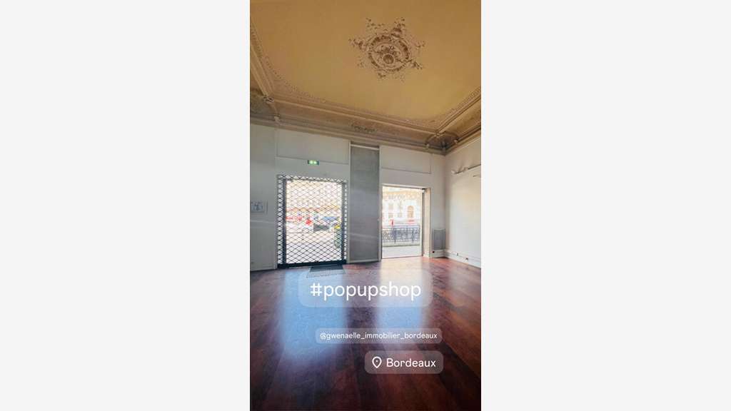A louer pop up store 70m² à Bordeaux Triangle d'Or