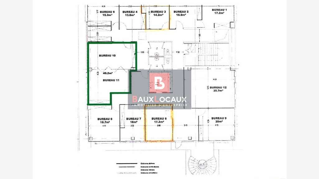 A louer bureau 17m² en R+3 à Saint Martin de Crau