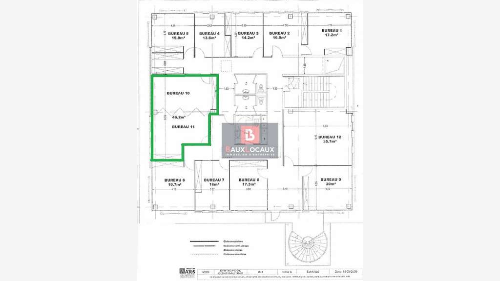 A louer bureau 46 m² en R+3 Saint Martin de Crau