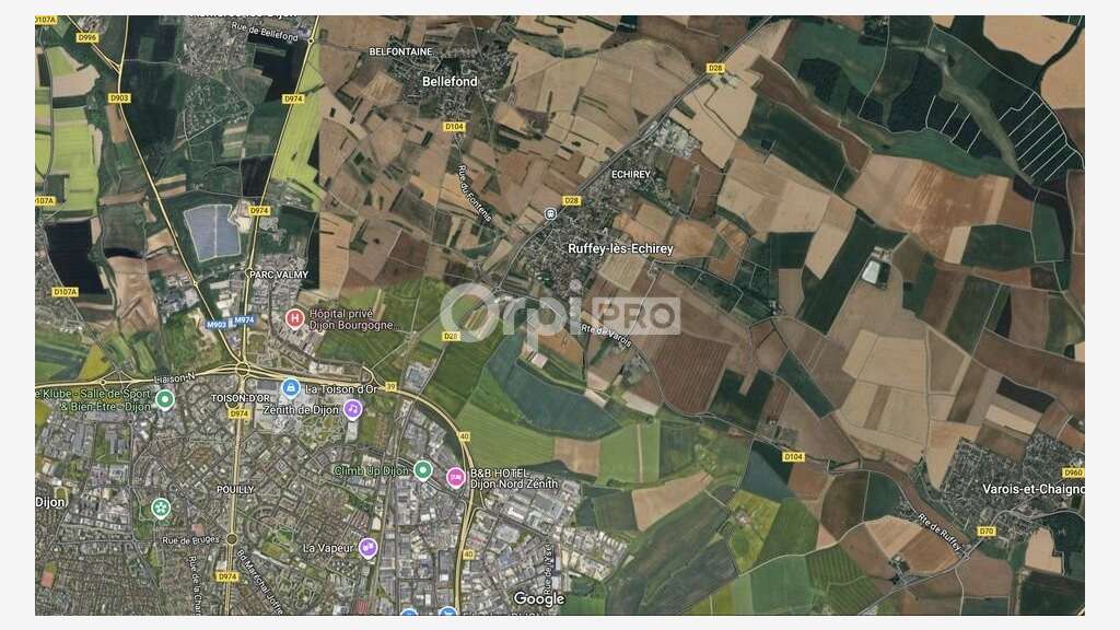 A louer terrain de 14350m² à Ruffey-lès-Echirey