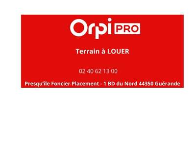 Location Terrains industriels et agricoles au Croisic