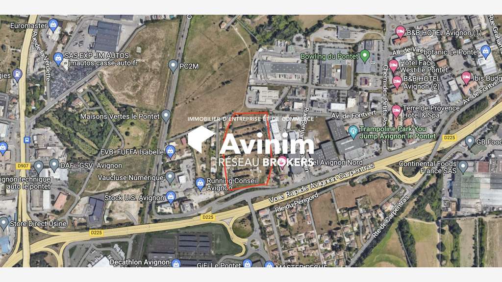 A louer terrain constructible en ZAC au Pontet