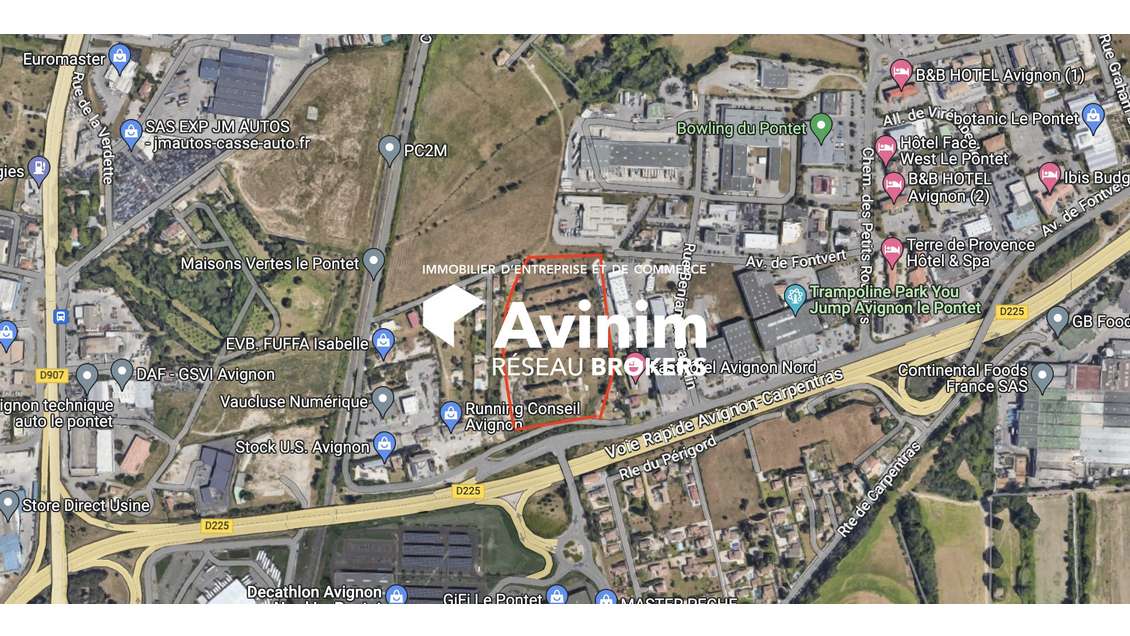 A louer terrain constructible en ZAC au Pontet