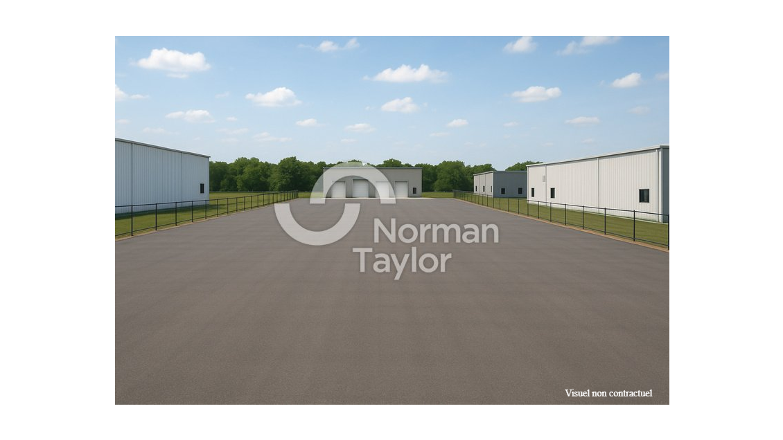 Terrain 2800m² goudronné à louer sur Perpignan