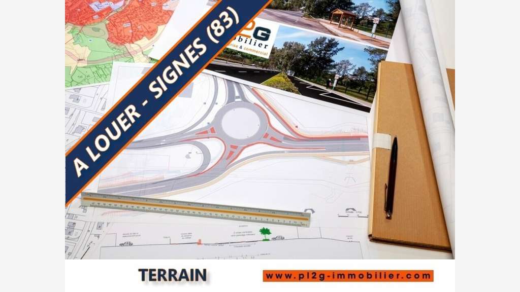 Terrain 3500m² à louer en parc d'activités Signes