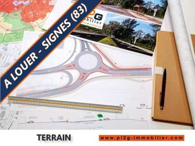 Terrain 3500m² à louer en parc d'activités Signes