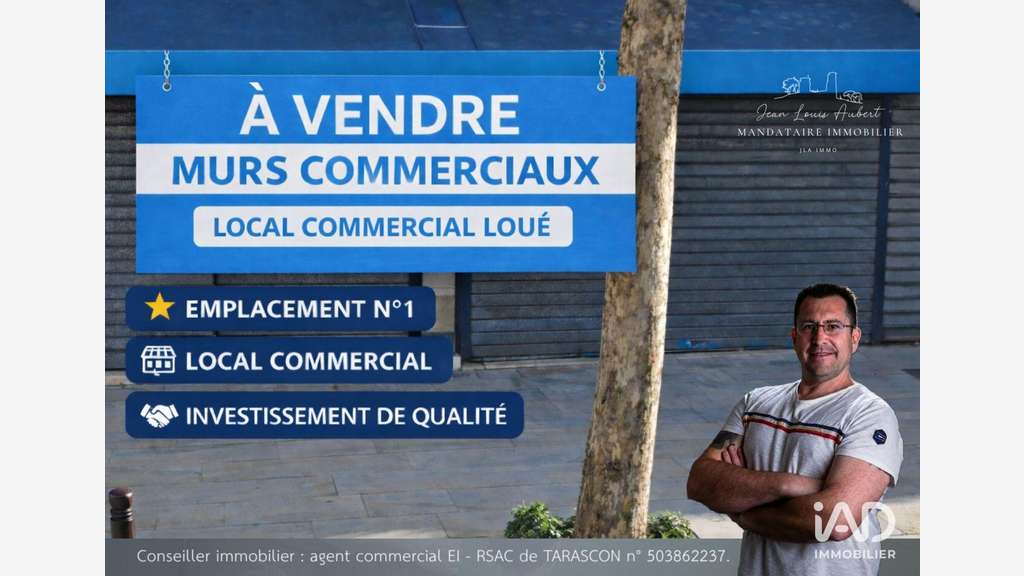 Vente local commercial de 62m² à Châteaurenard