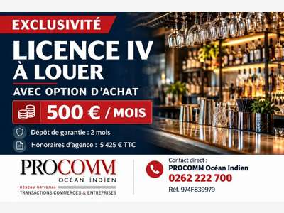 Location licence IV avec vente après à Saint-Leu