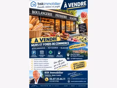 Vente murs et fonds boulangerie sur Manosque