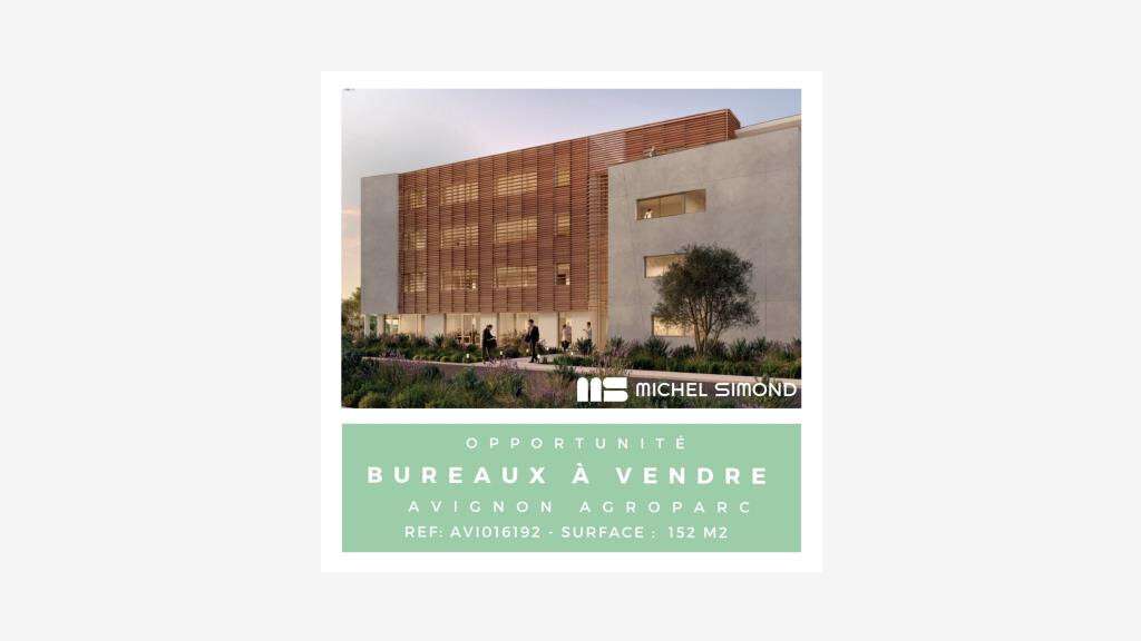 Vente bureaux 152m² R+1 à Avignon Agroparc