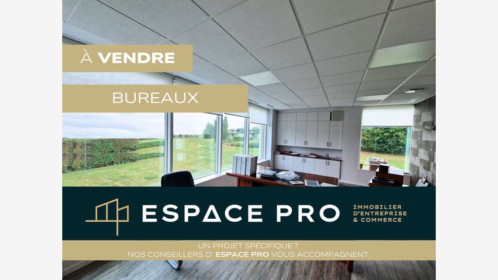 A vendre  bureaux 785m² sur 2 niveaux à Bayeux