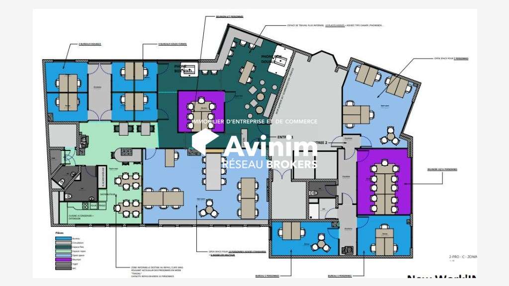 Vente bureaux de 320m² à Grenoble centre