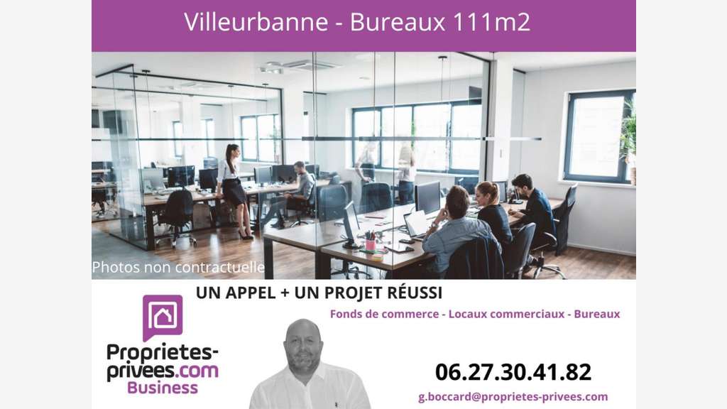 Vente plateau de bureaux 111m² Villeurbanne
