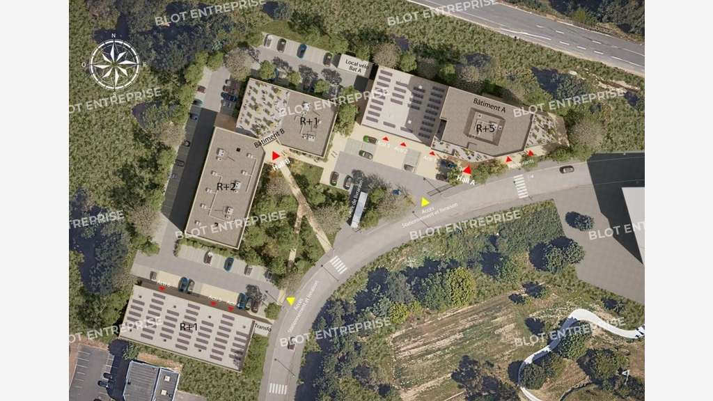 À VENDRE - BUREAUX - 4 905 M² DIVISIBLES - SAINT H