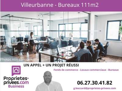 VILLEURBANNE - PLATEAU DE BUREAUX 111,80 m²
