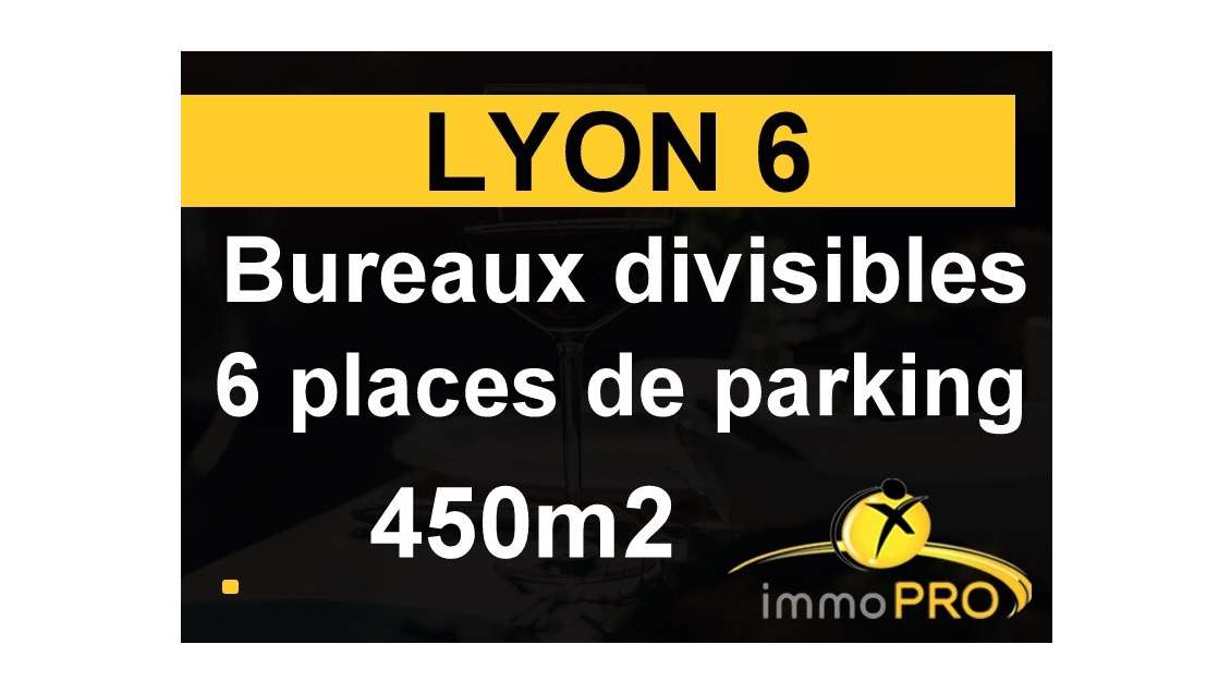 Vend bureaux 460m² situés un axe principal Lyon 6