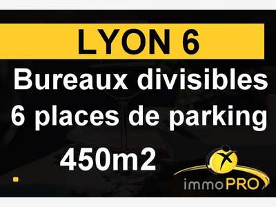 Vend bureaux 460m² situés un axe principal Lyon 6