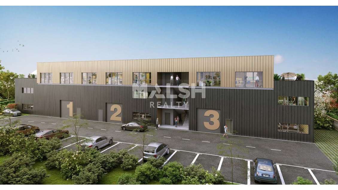 Bureaux neufs 140m² à louer à Andrézieux Bouthéon
