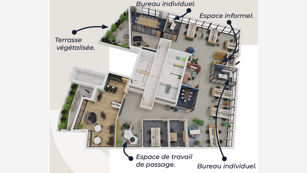 Vente bureaux 552m² à Angers, Belle Beille