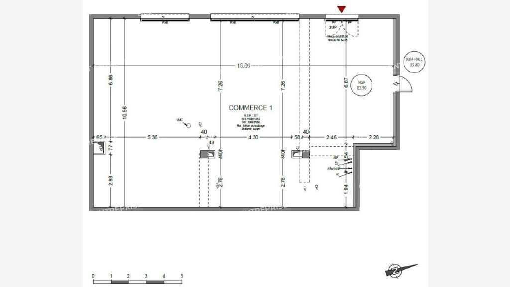 A vendre cellule 163m² à Bédée