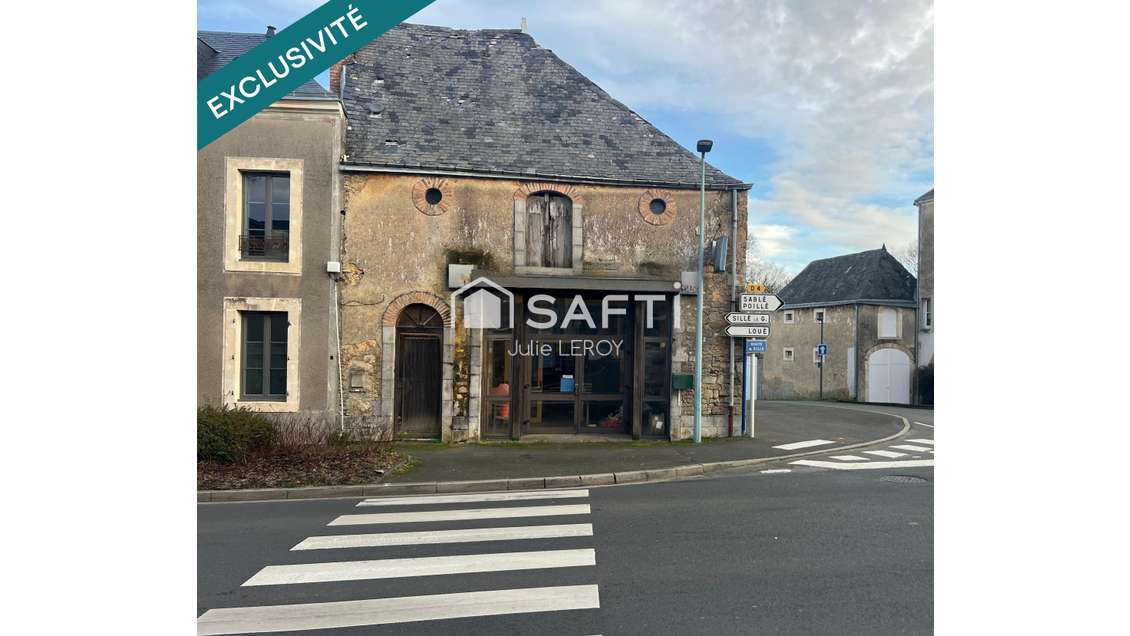 Vente bâtiment de 142m² situé à Brulon (72350)