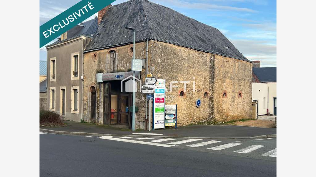 Vente bâtiment de 142m² situé à Brulon (72350)