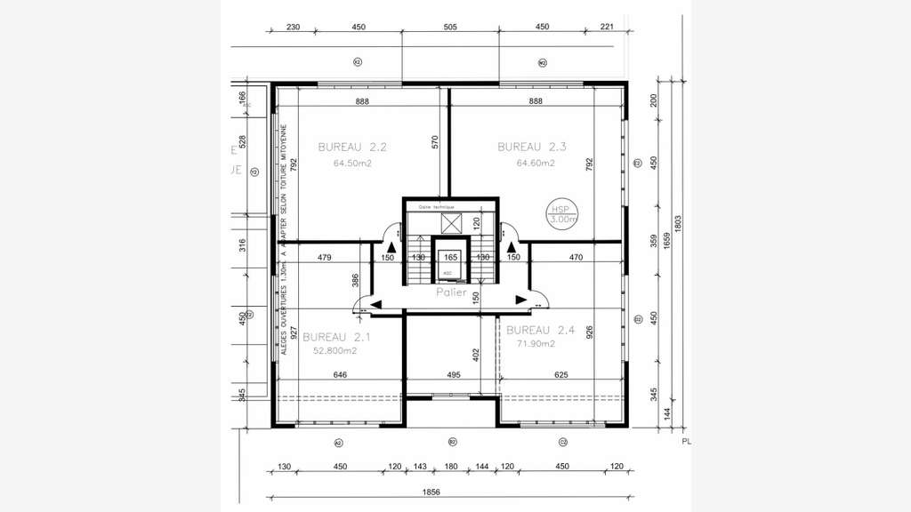 Bureau neuf de 82m² à vendre à Cabestany