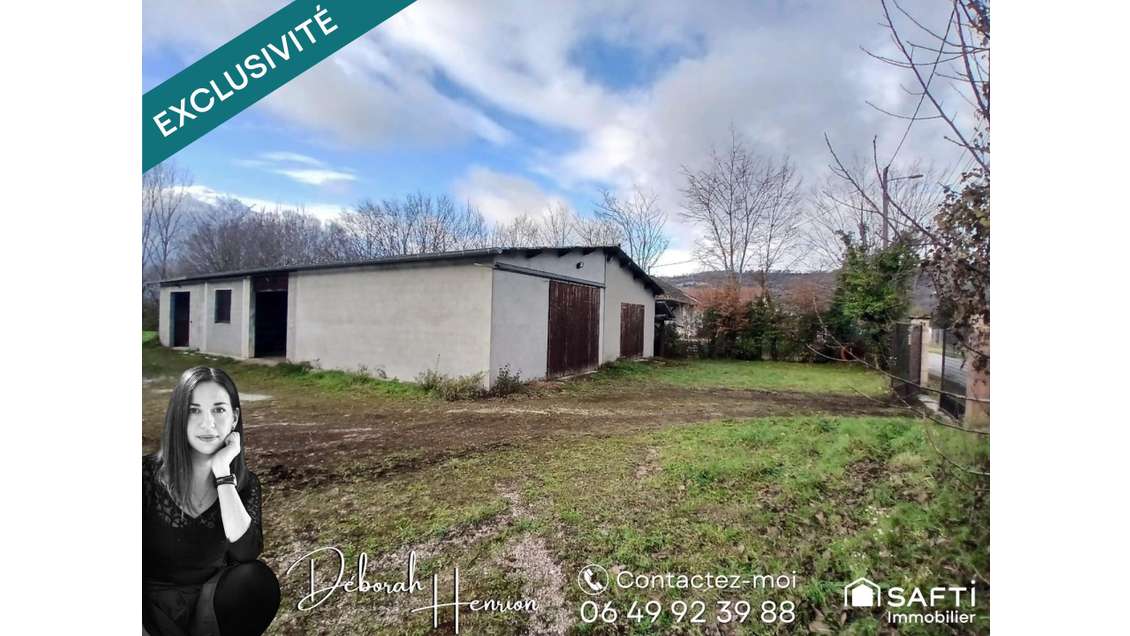AV entrepôt 230m² + terrain constructible Cessieu