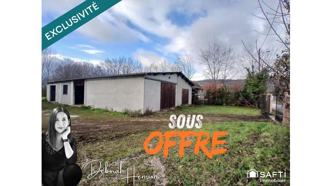 AV entrepôt 230m² + terrain constructible Cessieu