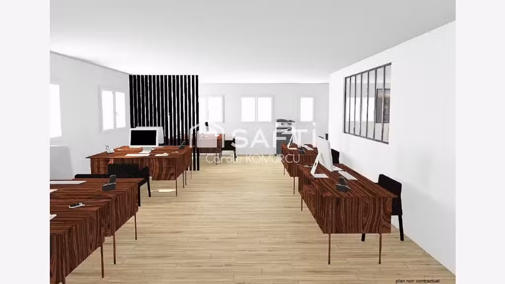 Bureau plateau 184m² PMR avec ascenseur à Achères 