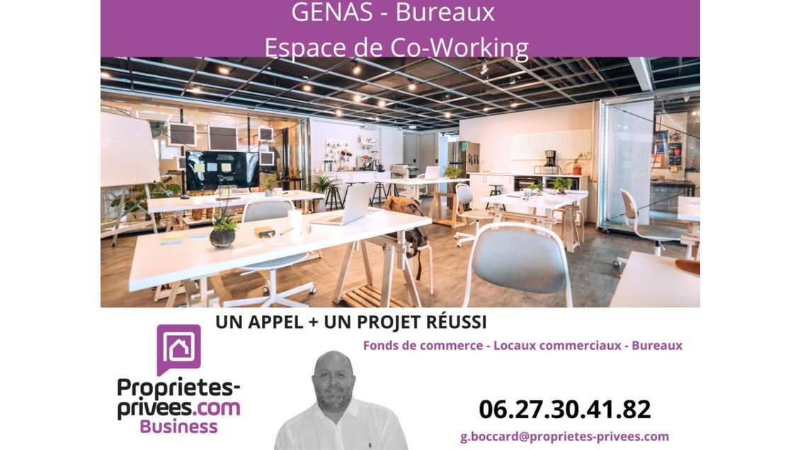 AV bureaux d'exception 825m² dernier étage à Genas