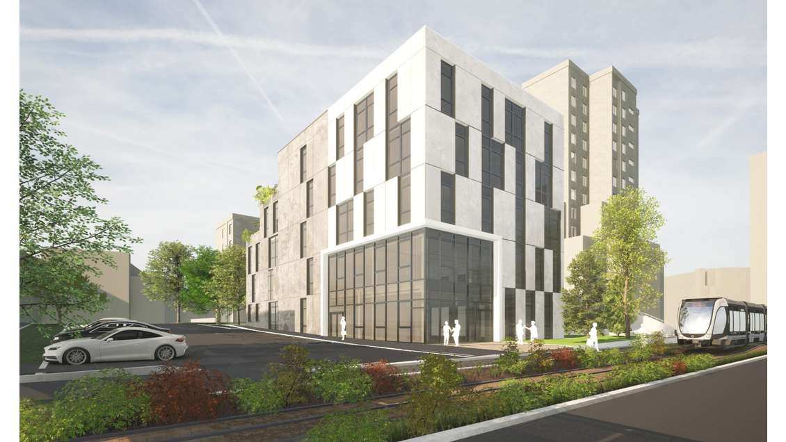 Vente bureaux neufs au pied du tramway de Caen