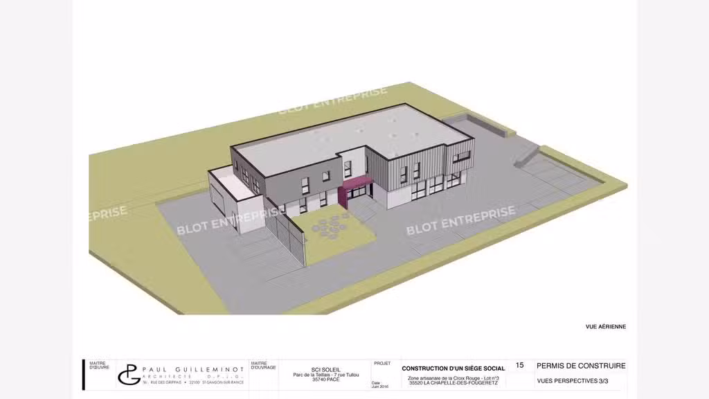 A vendre bureaux 548m² à La Chapelle-des-Fougeretz