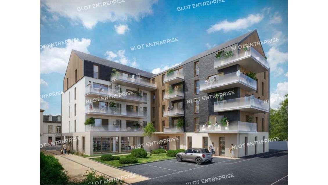 A vendre local commercial neuf 193m² à Landerneau