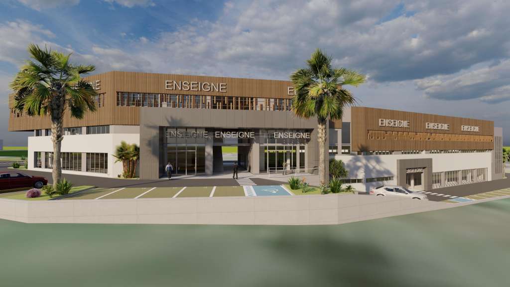Vente bureaux 124m² R+1 à Les Abymes Dothemare
