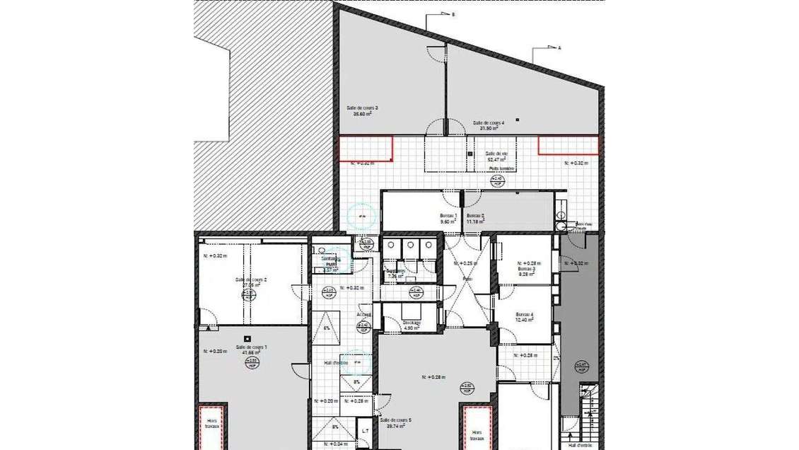Vente bureaux rénovés 375m² ERP à Lille