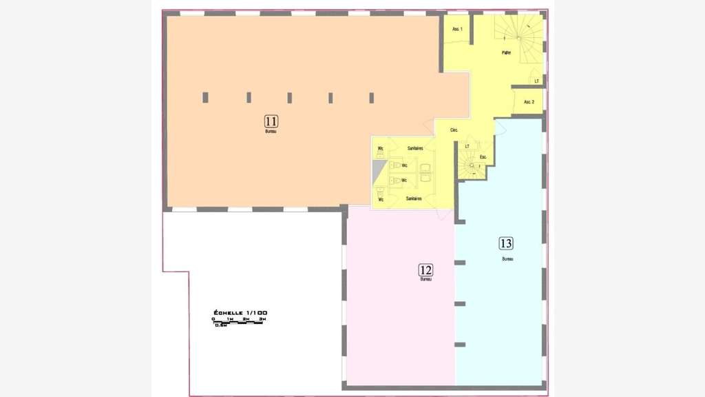 Vente bureaux 326m² secteur recherché à Lyon 7e