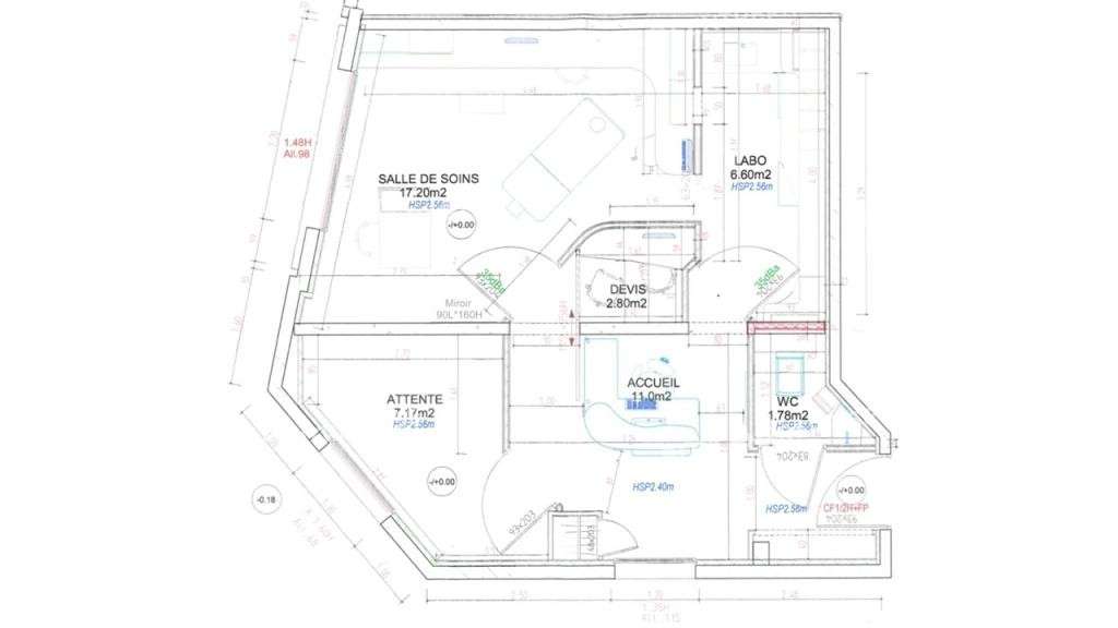 À vendre bureaux 47m² à Nantes Procé/Canclaux